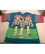 Vintage 1990s Girls Baseball  T Shirt Size 7/8 100% Cotton - $57.74
