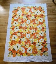 California Hand Prints Terricloth Tablecloth 70 Flower Power Hawaiian  5... - $28.92