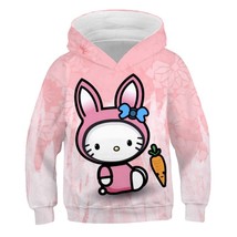 Kids Girls  3D Hoodies Long Sleeve Sweatshirts Children Spring Autumn 2-14 Years - £56.02 GBP