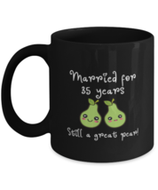 Coffee Mug Funny Married for 35 Years Still A Great Pear Couple  - £15.59 GBP