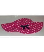 NEW! GIRLS GYMBOREE BRIGHT PINK W/ WHITE POLKA DOTS BUCKET HAT   SIZE 3-4 - €13,76 EUR