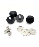 1&quot; Round x 1/2&quot; Tall Rubber Feet Set Stainless Washer and Lock Nut (Pack... - $362.29 MXN