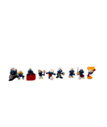 Lot of 9 Vintage Schleich Smurf PVC Figures Pirate, Soccer, Boxing, Vanity - $564.31 MXN