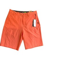 Quiksilver Mens Union Heather Amphibian 20&quot; Hybrid Shorts Fresh Salmon S... - $34.65