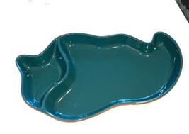 Vintage South West Ceramic Jalapeno Pepper Shaped Chip &amp; Dip Platter Tray - £23.28 GBP