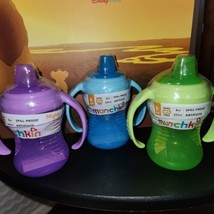 Lot Of 3 Munchkin Mighty Gro Grip 8oz Spill Leak Proof Sippy Cups - £10.12 GBP