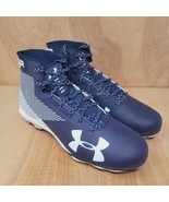 UNDER ARMOUR Mens Football Cleats Size 12 M Blue/White 1289775-011 Hamme... - £39.13 GBP