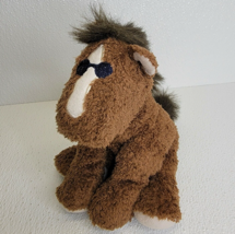 RARE Mary Meyer Life is Good Brown Horse Bean Plush Sunglasses Stuffed Animal - $22.17