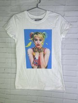 DC Birds of Prey Harley Quinn Margot Robbie Top Shirt Womens Juniors Size M - £13.54 GBP