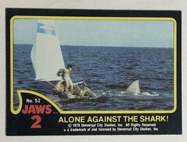 Jaws 2 Trading cards Card #52 Alone Against The Shark - £1.59 GBP