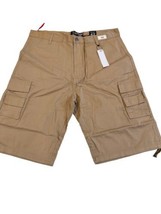 Ecko Unltd Designer Men&#39;s Light Brown Cargo Shorts W42 Bnwt&#39;s - £16.22 GBP