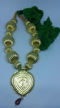 Punjabi Folk Cultural Bhangra Gidha Kaintha Pendant Green thread necklace Z4 - £15.03 GBP