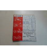 2001 Suzuki Motorcycle &amp; ATV Ready Reference Manual K1 Models FACTORY OE... - $276.26 MXN