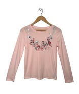 New Gap Kids Butterfly Spread Your Wings Glitter Long Sleeve Pink XXL - $20.29 CAD