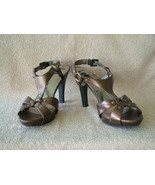 Pre-Loved L.e.i. Bronze, Strappy Slingback Platform Heels SZ 8  - $16.00