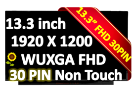 NV133WUM-N60 13.3&quot; WXGA Laptop Led Lcd Screen 13.3&quot; FHD 1920x1080 30 Pin New - $84.99