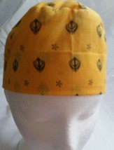 Sikh punjabi kesari orange kids baby patka pathka khandas bandana head wrap gear - $7.20