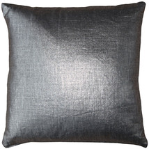 Tuscany Linen Platinum Metallic 16x16 Throw Pillow, Complete with Pillow Insert - £33.73 GBP