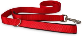 Good2Go Dog Leash Padded Traffic Handles Comfortable Grip Red 6 ft Standard Size - £15.81 GBP