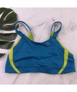 Moving Comfort Brooks Womens Jubralee Sports Bra Size 38 D Blue Green - $465.41 MXN