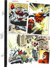 Original 1997 Daredevil vs X-Men Omega Red color guide art page 17:Colan... - $70.12