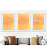Minimalist One Line Art, Set of 3 Mushroom Drawings, Printable Wall Art Bundle - $12.65 CAD