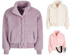 Jou Jou Big Girls Fleece Snap Jacket, Choose Sz/Color - £23.18 GBP