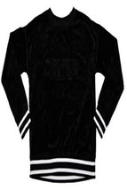 DKNY Women Activewear Sport Velour Long Sleeve Raised Logo Pullover Sweatshirt L - £52.38 GBP