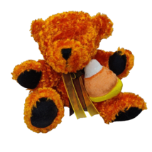 Dan Dee Collector&#39;s Choice Orange Bear With Candy Corn Halloween 10&quot; Plush - £10.27 GBP