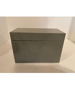 Vintage Gray Metal Box 8 1/2&quot; wide, 5 7/8&quot; tall, 4&quot; deep. - $13.70 CAD