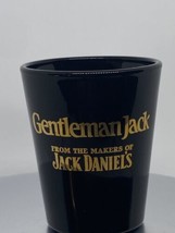 Gentleman Jack Shot Glass Black Gold Script Shot Vintage Jack Daniels Sh... - £4.89 GBP