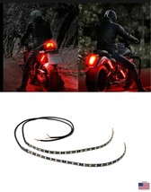 2x Red 24 LED Motorcycle Light Waterproof 12v Run + Brake 5050 * - £17.40 GBP