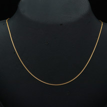 BIS 916 Print Fine Gold 18&quot; Box Chain Great Grand Son Gift Artisan Jewelry - £445.32 GBP