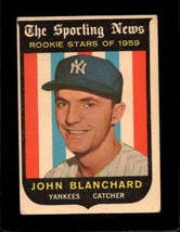 1959 Topps #117 John Blanchard Good+ (Rc) Yankees *NY10669 - $3.43