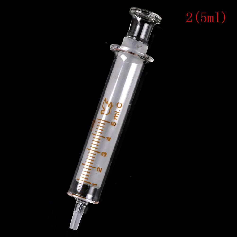 1 Pcs Gl Syringe Injector Sampler Dispensing With Ink Chemical Medicine 2ml,5ml, - £126.10 GBP