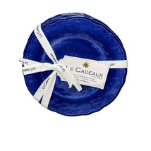 Le Cadeaux Melamine Appetizer Plates Campania Blue, Set of 4 - £32.01 GBP