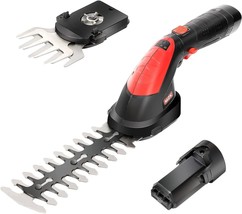 Mzk Cordless Grass Shear And Hedge Trimmer - 7.2V Electric Shrub Trimmer... - £35.15 GBP