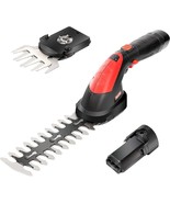 Mzk Cordless Grass Shear And Hedge Trimmer - 7.2V Electric Shrub Trimmer... - £35.42 GBP