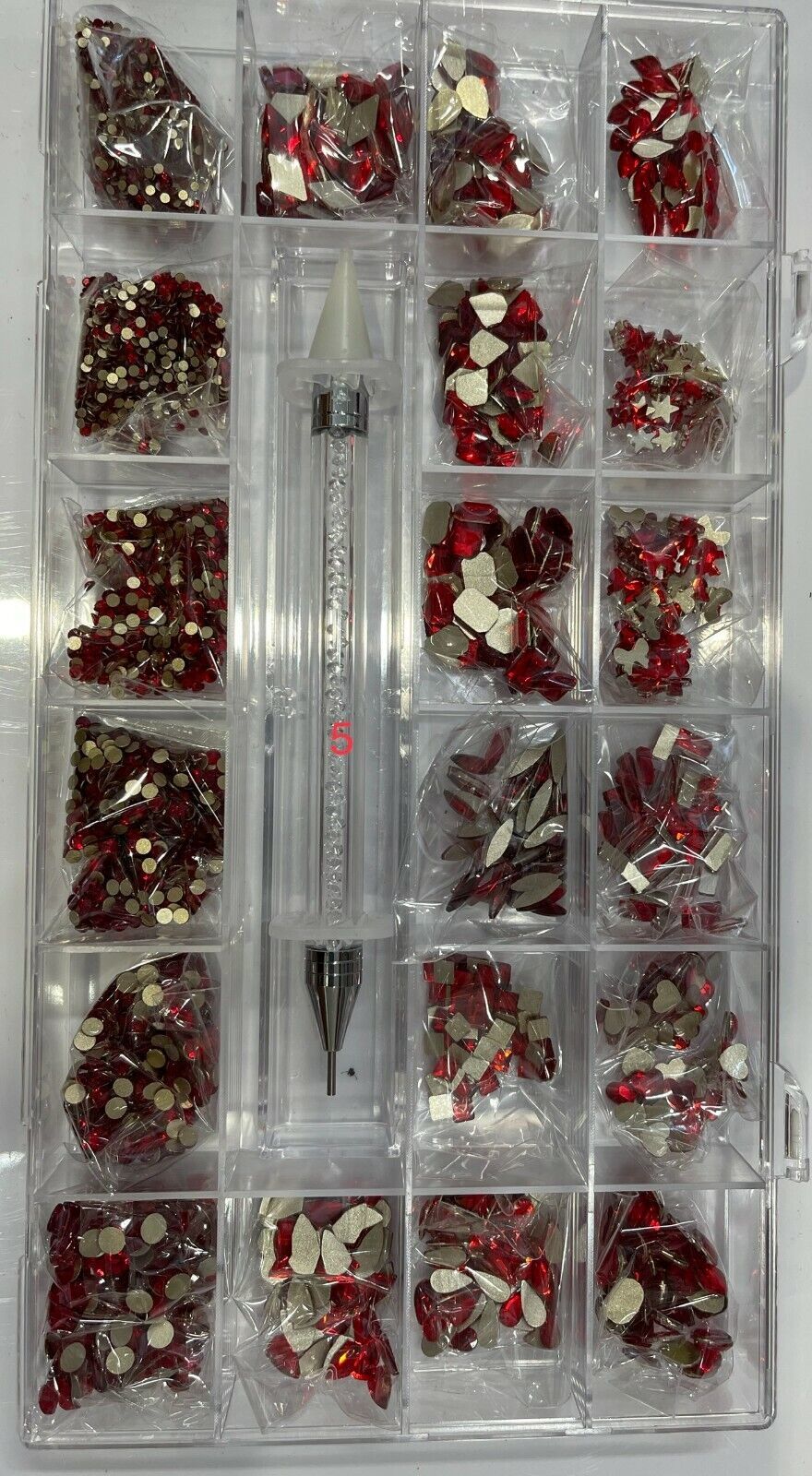 Galaxy Nail Art Rhinestones Flatback Crystal Multi Shapes Box Kit 7828 PCS Item image 10