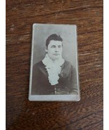 Young Lady CDV Photo c1860s Antique Dress Woman by E.T. Wilson BARTON VE... - $13.30 CAD