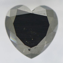 Heart Shape Diamond Fancy Black Color Enhanced Loose 1.00 Carat IGI Certificate - £699.43 GBP