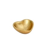 Heart 16239 Mini Dip Salt Cellar Bowl Food Safe Aluminum 3&quot; L Gold - $14.93 CAD