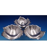 Sciarrotta Sterling Silver Large Dish Three Leaf Shape w/Twist Handle #8... - $28,394.54 MXN