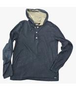 Michael Kors Blue Long Sleeve Hooded Pullover Sweatshirt Women&#39;s Top Size M - £8.35 GBP
