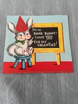 Postcard Dumb Bunny Dunce Rabbit Vintage Valentines Day Early 1900&#39;s   - $4.74