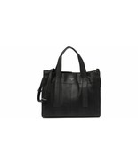 T Tahari Gotham Black Leather Satchel Snake Print Crossbody Organizer To... - £61.12 GBP