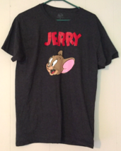 Tom & Jerry men M t-shirt "Jerry" dark gray short sleeve - $8.90