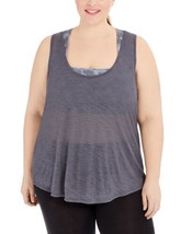 allbrand365 designer Womens Activewear Plus Size Camo Bra Tank Top,Grey,1X - £35.65 GBP