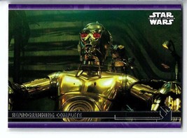 2020 Topps The Rise of Skywalker #34 Reprogramming Complete - Purple - £1.57 GBP