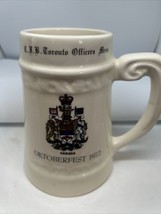 C F B Toronto Officers Mess Oktoberfest  Ceramic Beer Stein Mug 1972 Can... - £27.21 GBP